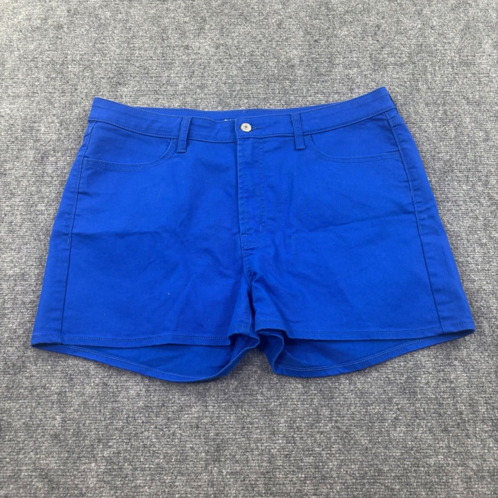 Old Navy WOW High Rise Shorts 16 Blue Stretch Twill Women